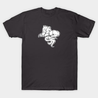 Dormant Lion - White T-Shirt